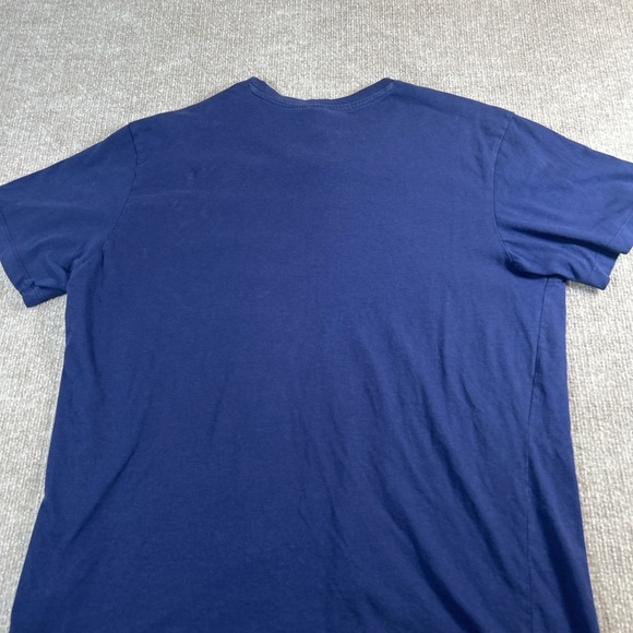 U.S. Polo Assn. Blue Tee with Red and White Stripe - Picture 4 of 4